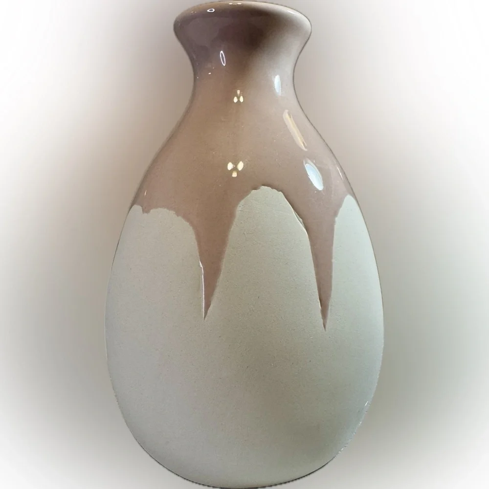 Isaac Mizrahi Loves XO Sienna Ceramic Vase NIB Pink Drip
